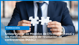 Webinar sobre el Anteproyecto de medidas de eficacia procesal y los MASC