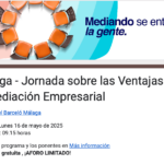Desayuno empresarial sobre las Ventajas de la mediación en Málaga